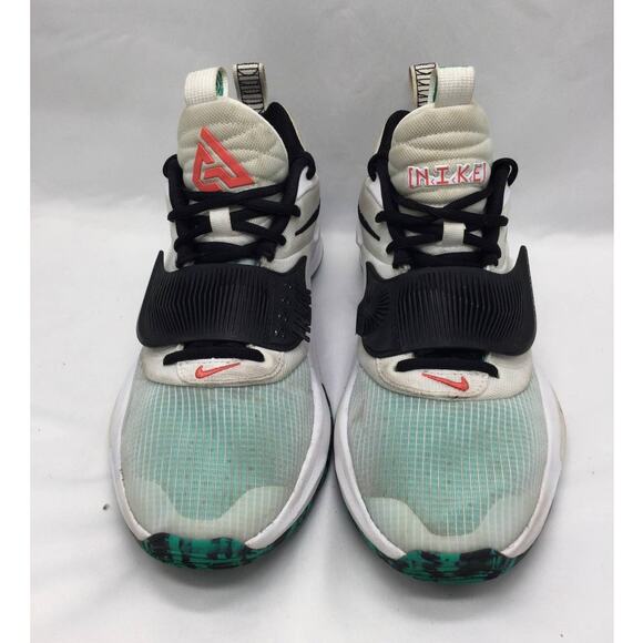 Nike Zoom Freak 3 White Black Green Basketball Mens Size 8.5 - Picture 2 of 8